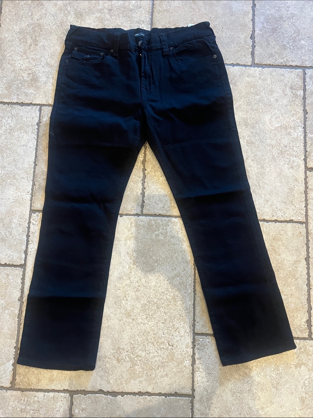 True Religion Men's Straight Black Jeans